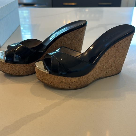 Jimmy Choo Wedge Sandal-size 37 - Picture 12 of 12